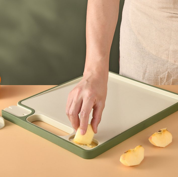 Multifunctional Household Kitchen Plastic Cutting Board with Knife Sharpener