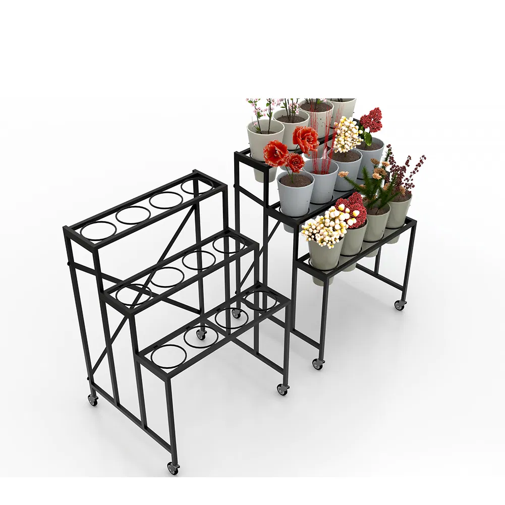 Flower Store Rose 3 Layers Display Rack