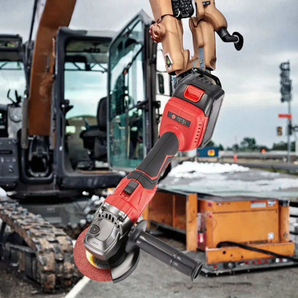 Аккумуляторная угловая шлифмашина 20В с цифровым дисплеем