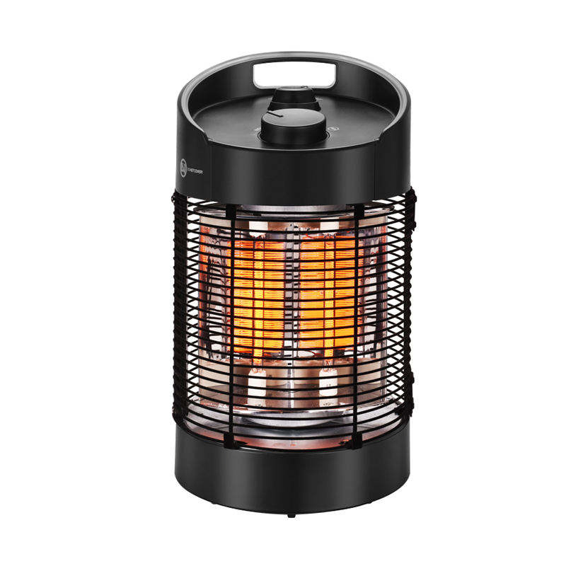 Portable Outdoor Mini Electric Space Infrared Heater Black Fashionable Adjustable Thermostat