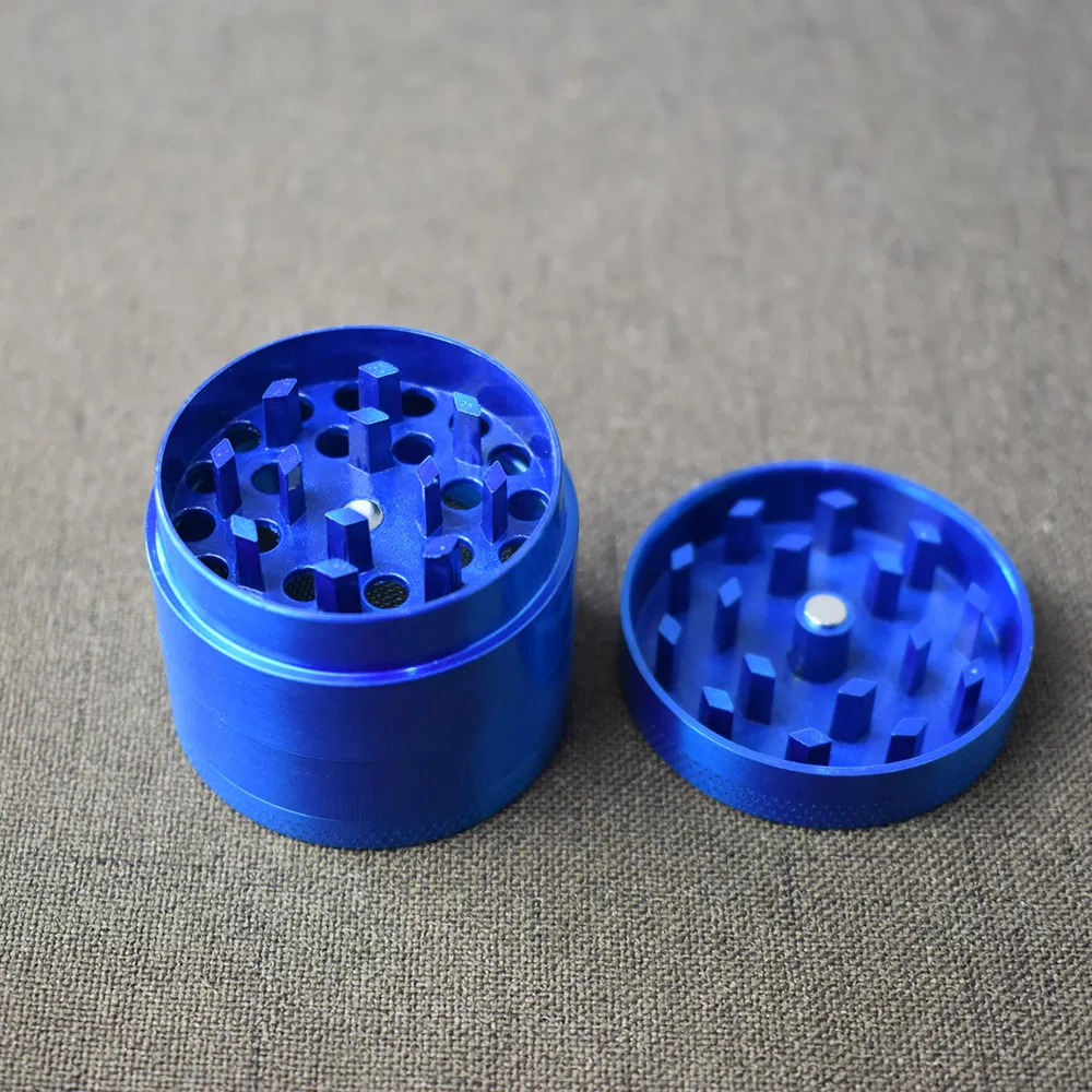 High Quality Metal Cool Spice New Design 4 Piece Aluminum Tobacco Crusher Herb Grinder Smoking Accessory