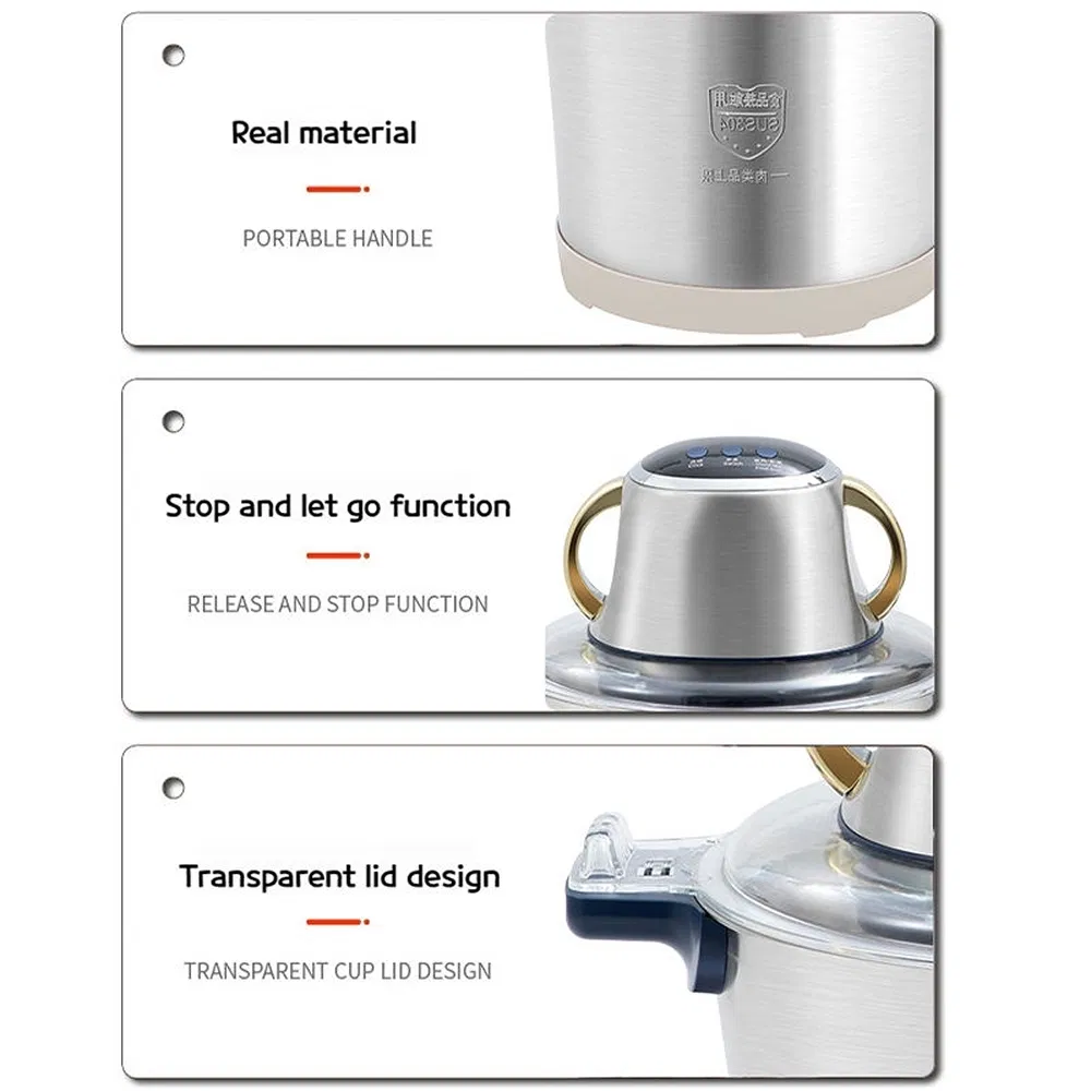 Electric 6L Metal Meat and Vegetable Grinder for Household and RV Kitchen