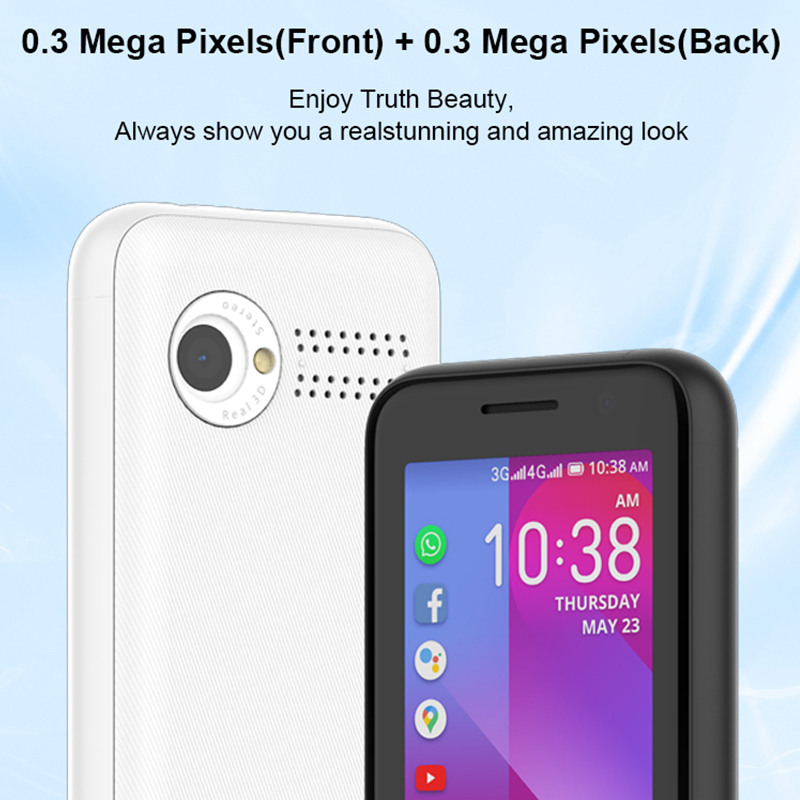 Кнопочный телефон 4G LTE с KaiOS, 2.4 дюйма, 1800 мАч