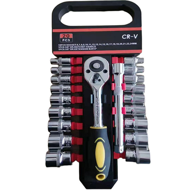 Набор головок и трещотка из хром-ванадиевой стали