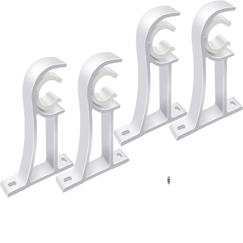 Flexible Mounting Solutions Secure Hold for All Drapes Curtain Bracket