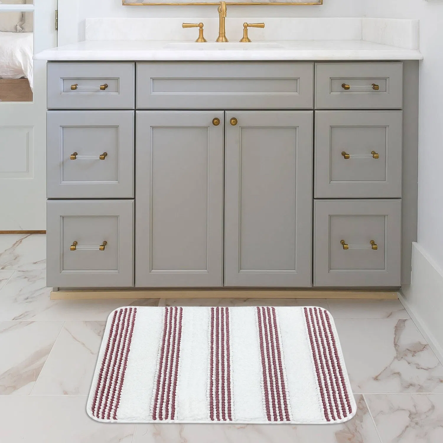 Non-Slip Highly Absorbent Door Soft Chenille Mat and Pet Rug