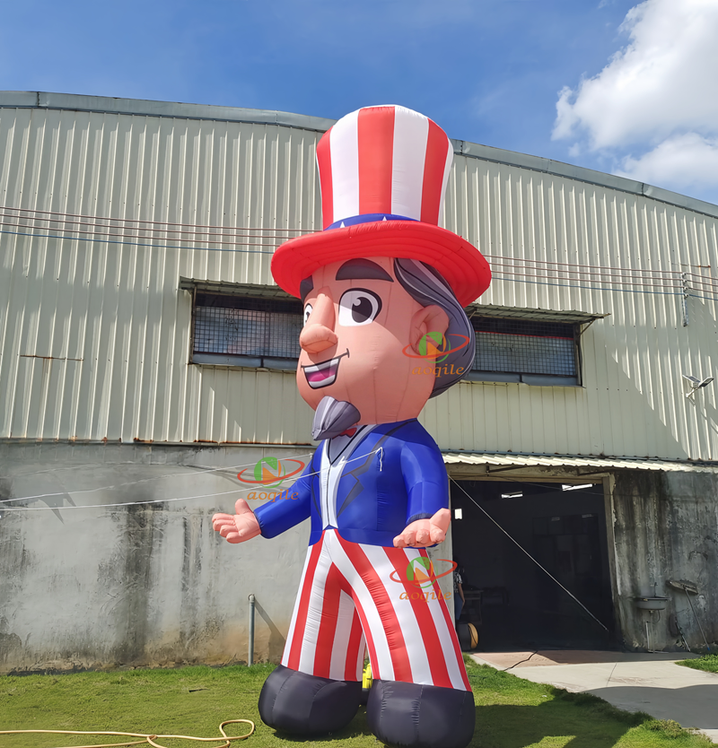 New Design Inflatable Cartoon Model Inflatable Jazz Inflatable Magician with Hat