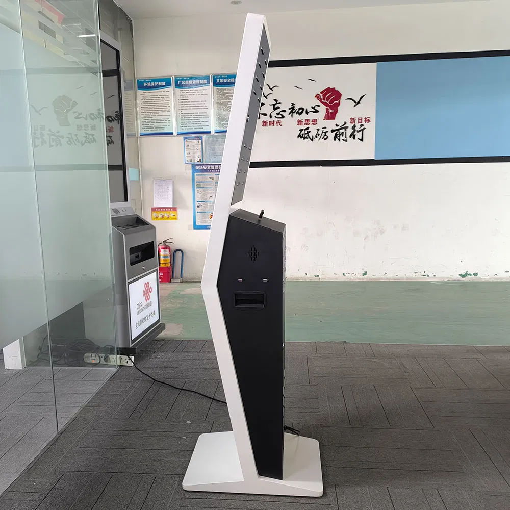 21.5 Inch Self Service Kiosk Queue Machine with Qr Printer NFC Reader