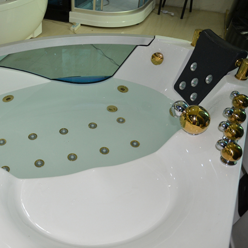 Угловая гидромассажная ванна для двоих