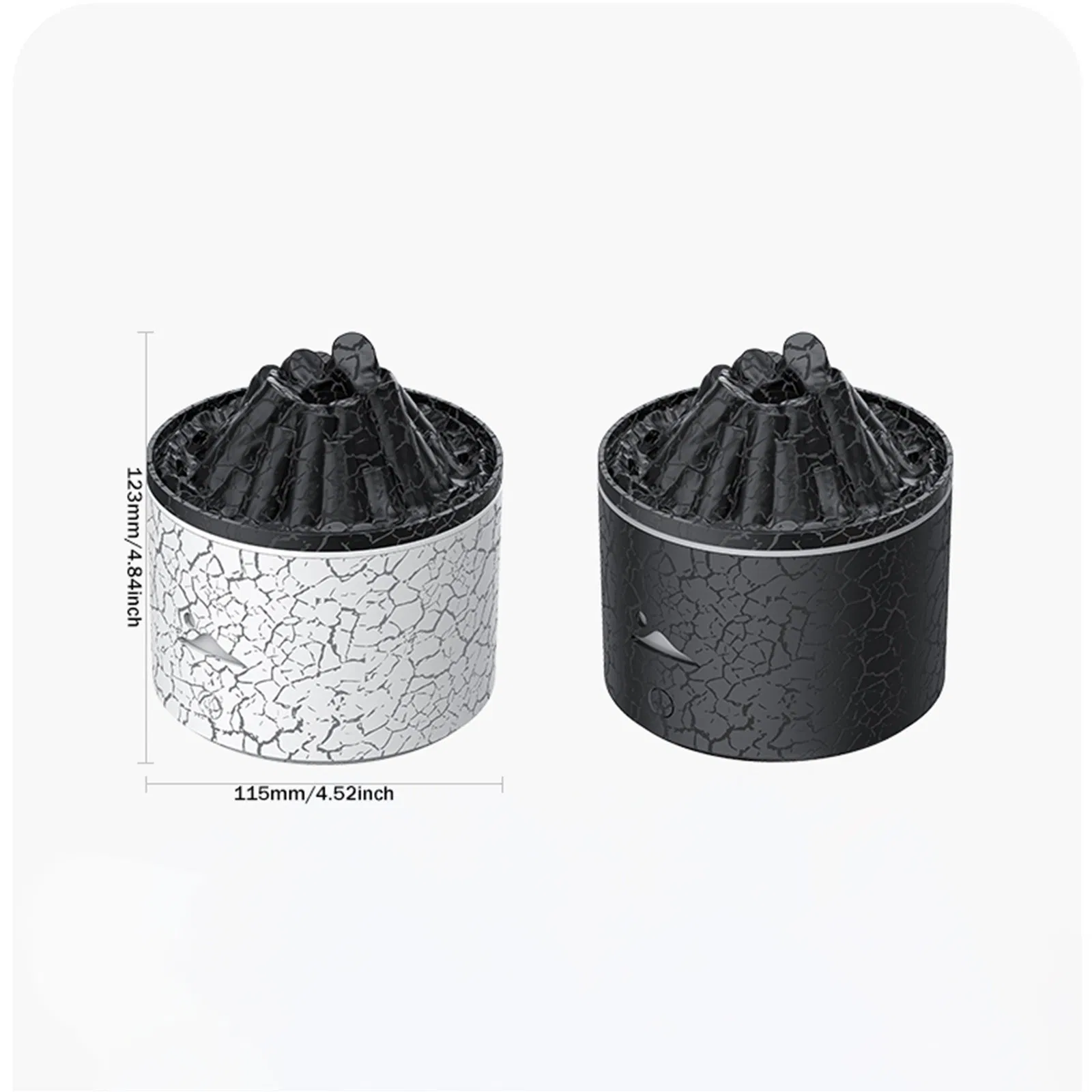 2024 New 180ml Mini Flame Volcano Aroma Ultrasonic Cool Mist Jellyfish Diffuser