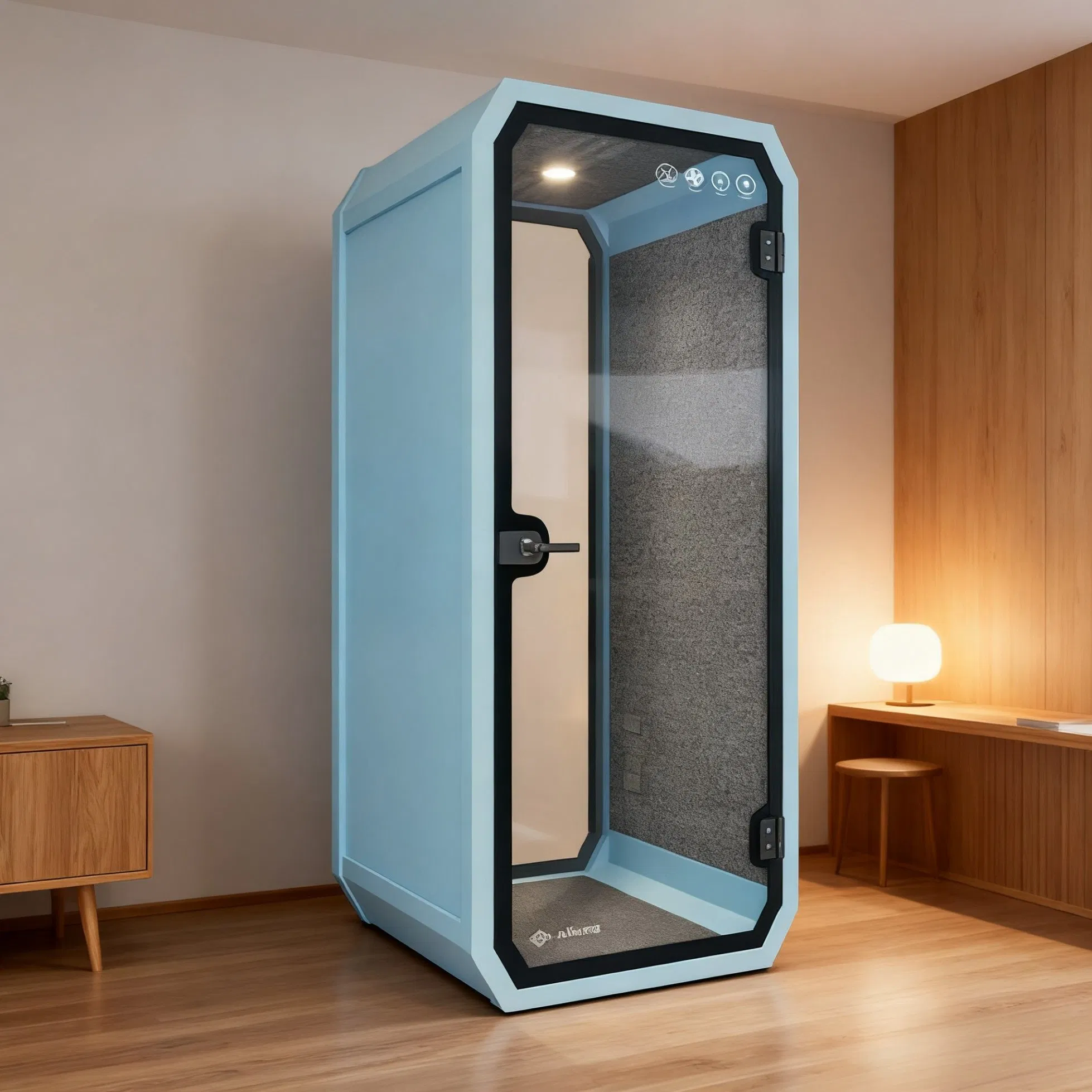 Easy Install Office Pod Portable Soundproof Cabin Container House Mobile Phone Booth