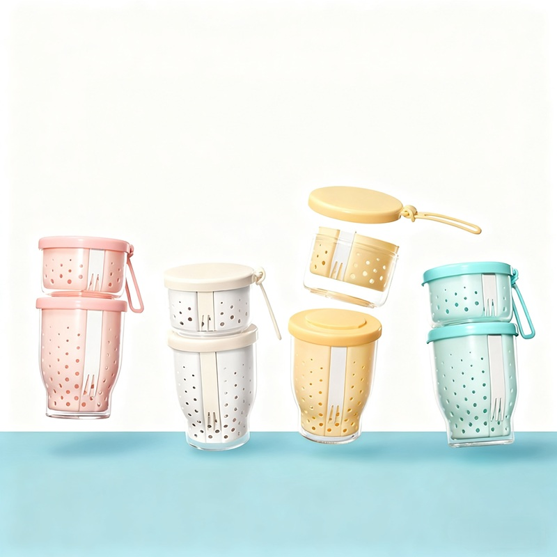 Large Capacity Leakproof Fruit Storage Container with Drainage