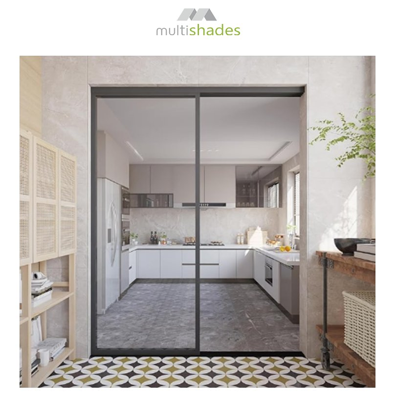 Алюминиевое раздвижное окно Multishades с деревянной текстурой