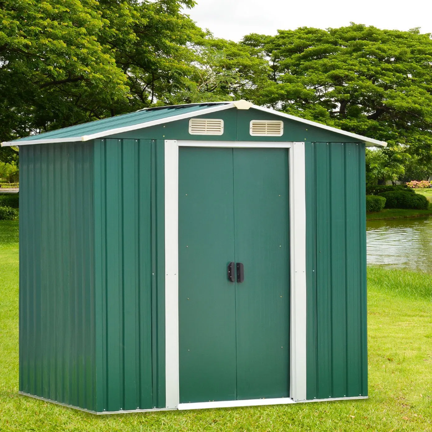 Light Steel Structure Prefab Modular Home Garden Furniture Tools Storage Shed