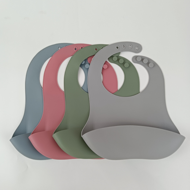 Baby Silicone Bib Waterproof, Anti Fouling, Multi Adjustable Buckle Soft, Comfortable and Easy to Clean