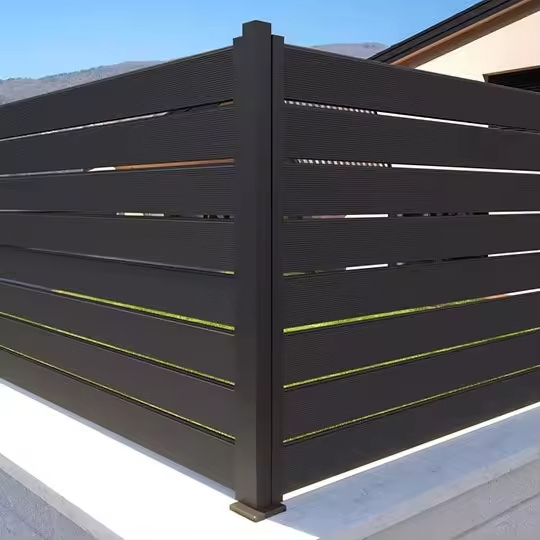 Aluminum Alloy Fence Posts and Rails Complete Set