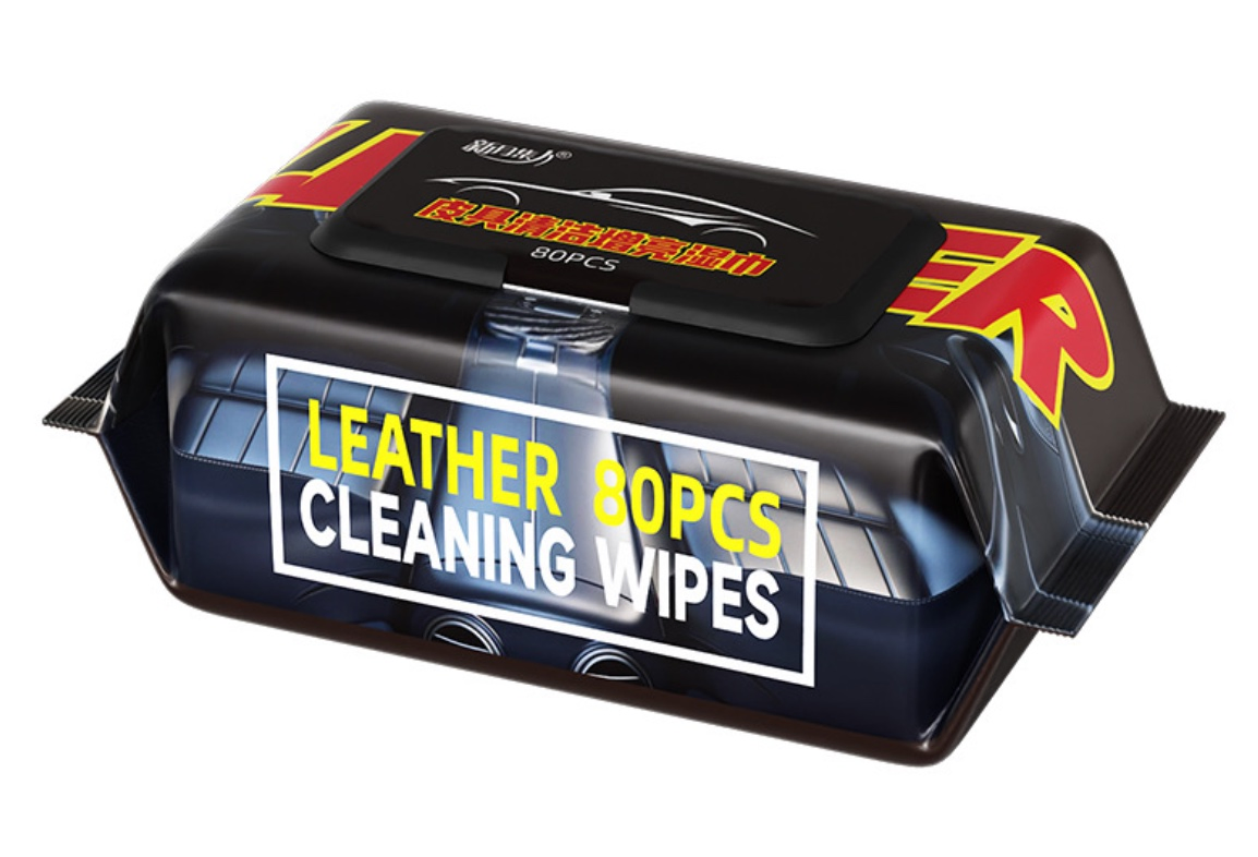 Eco-Friendly Car Leather Dashboard Cleaning Wet Wipe Biodegradable Canister Car Interior Wipes