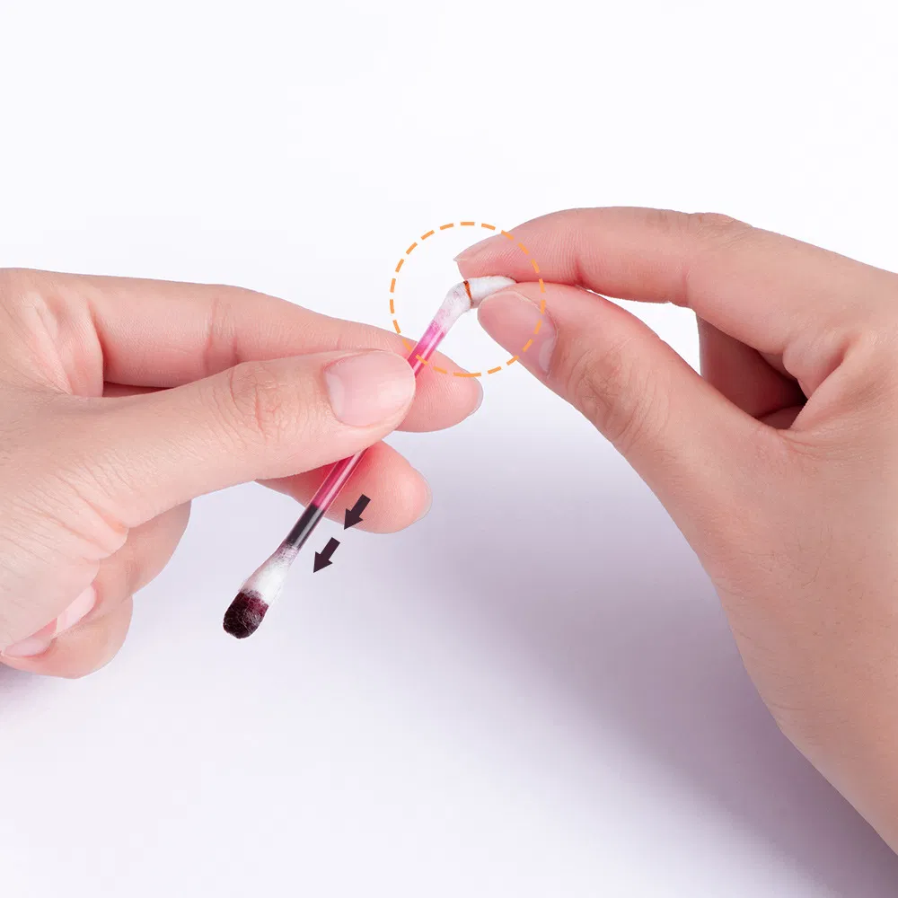 Disposable Cotton Swab Lip Gloss Custom Color Waterproof Lip Glaze Makeup