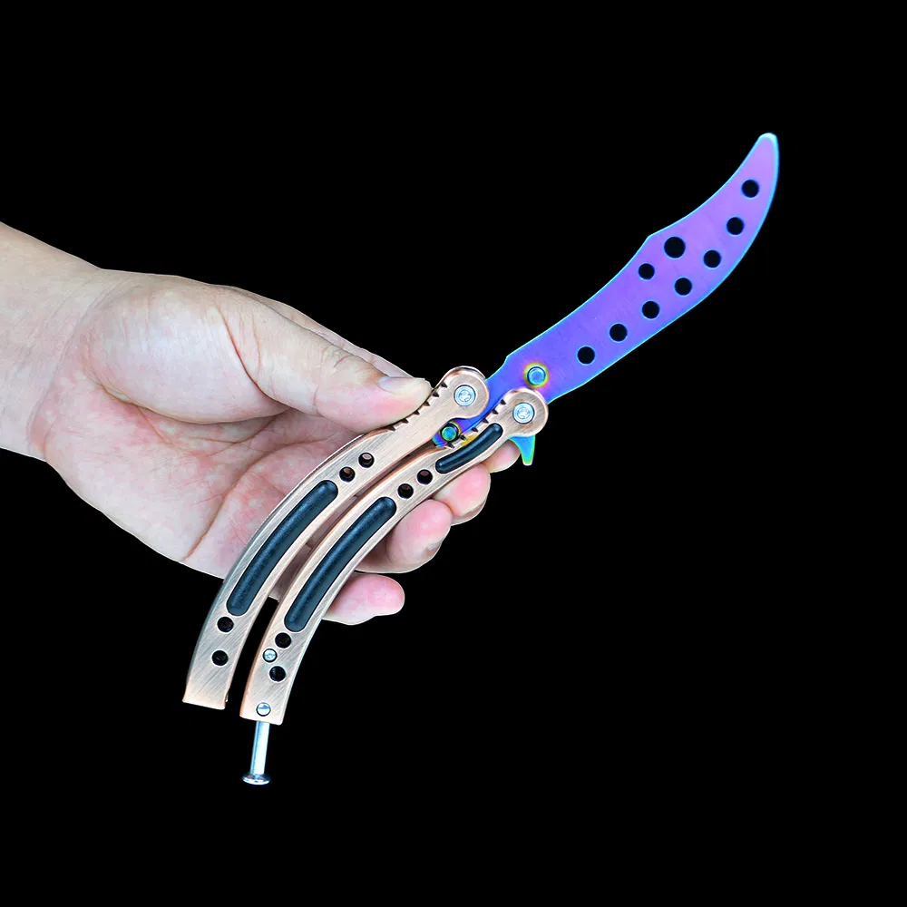 9.5inch Butterfly Trainer Stainless Steel Folding Knife for Various Occasions