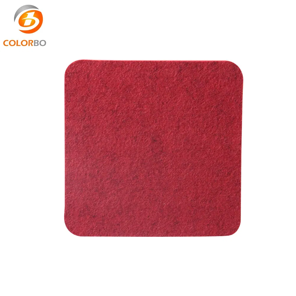 3D Print Wall Tiles CBB20 Ruby Red Decoration Sound Absorption Material Wall 9mm Panel