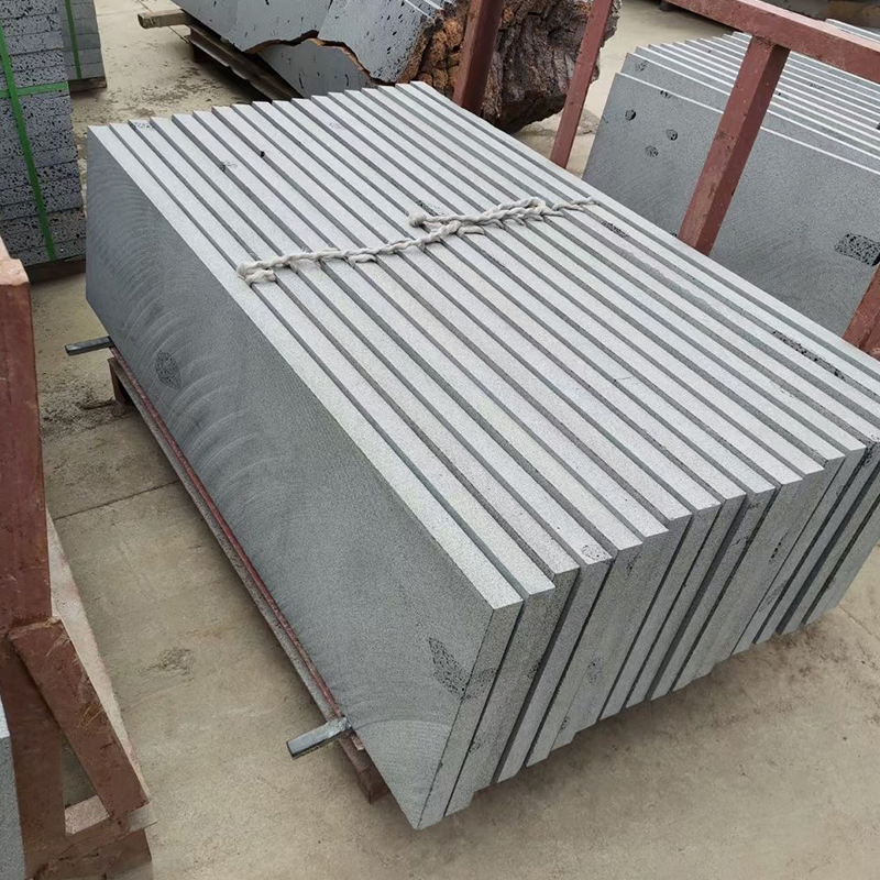 Natural Stone Hainan Black Basalt Bluestone Pool Cover Tile/Swimming Pool Coping for Outdoor Garden Houses, Honed, Brushed Price