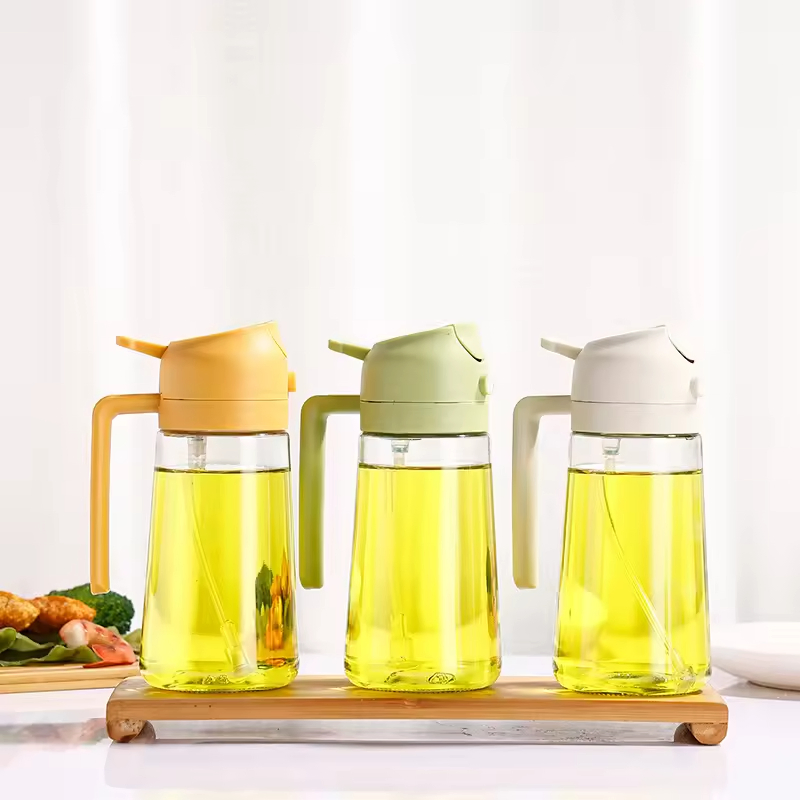 High Quality 470ml Kitchen Glass Spray Bottle BBQ Air Fryer Salad Steak Kitchen Olive Oil Sprayer Bottle for Cooking