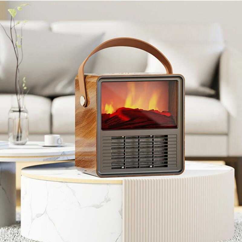 Portable Space Heater Electric Flame Heater Fireplace Warmer Appliance