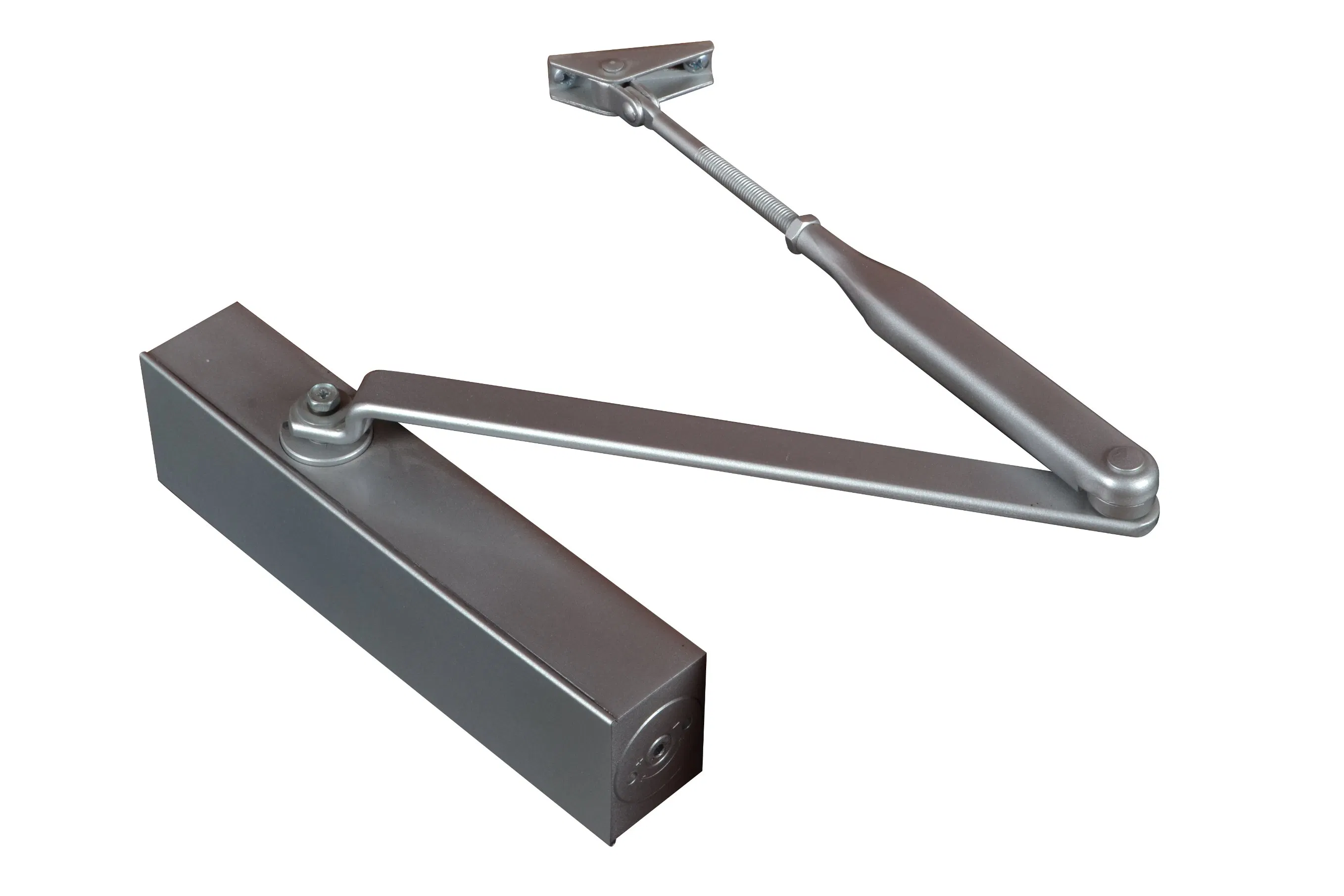 Adjustable Power Heavy Duty En5 Optional Bc and Da Aluminum Alloy Hydraulic Exposed Door Closer Surface Mounted 180 Degree Open Door Closer