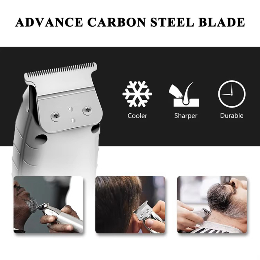Stainless Steel Clipper Cutter Metal Blade T-Outliner Replacement Hair Trimmer Blade