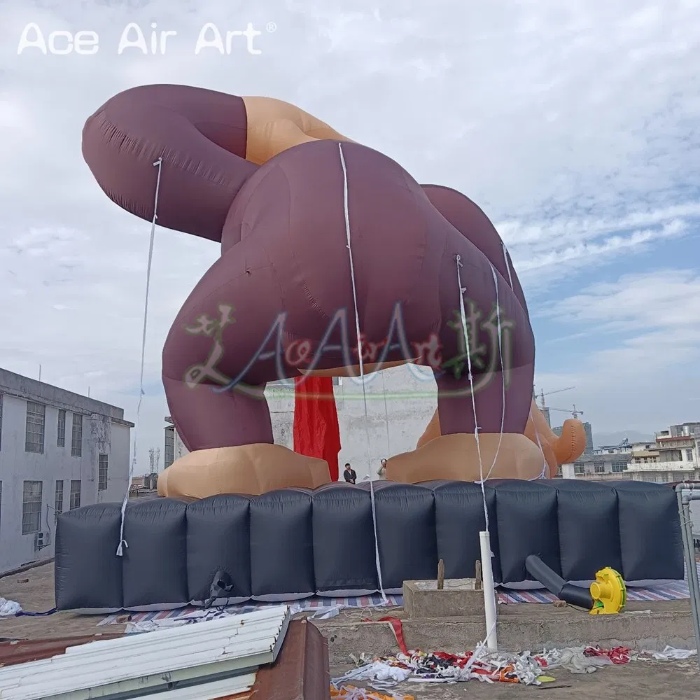 Giant 9mh Advertising Decoration Advertising Inflatable Gorilla with Base Inflatable Monkey Animal