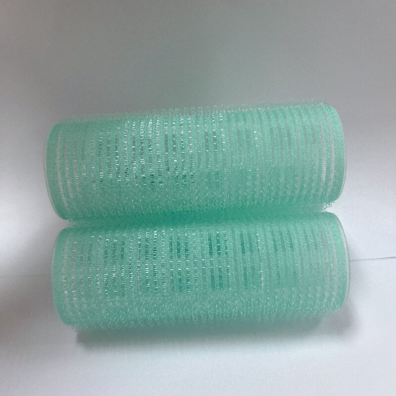 Прозрачные бигуди с цветным сердечником на клейкой основе