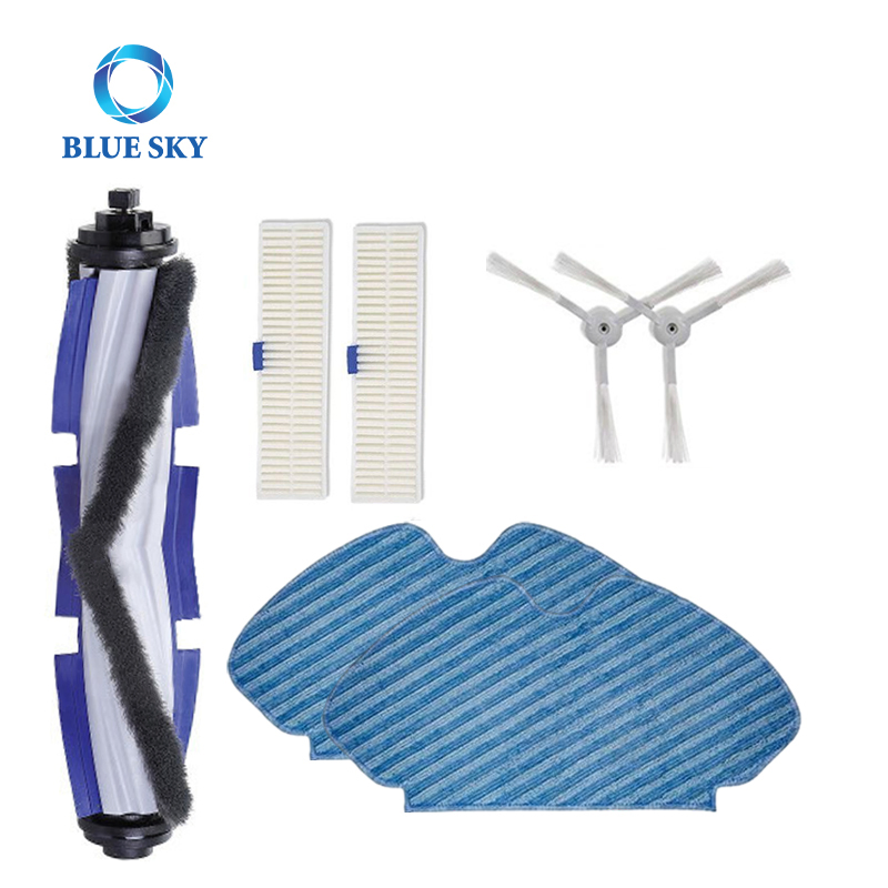 Roller Brush Side Brush HEPA Filter Spare Part for Rowenta Zr740003 Zr740005 Tefal Explorer Series 60 Robot Vacuum Cleaner