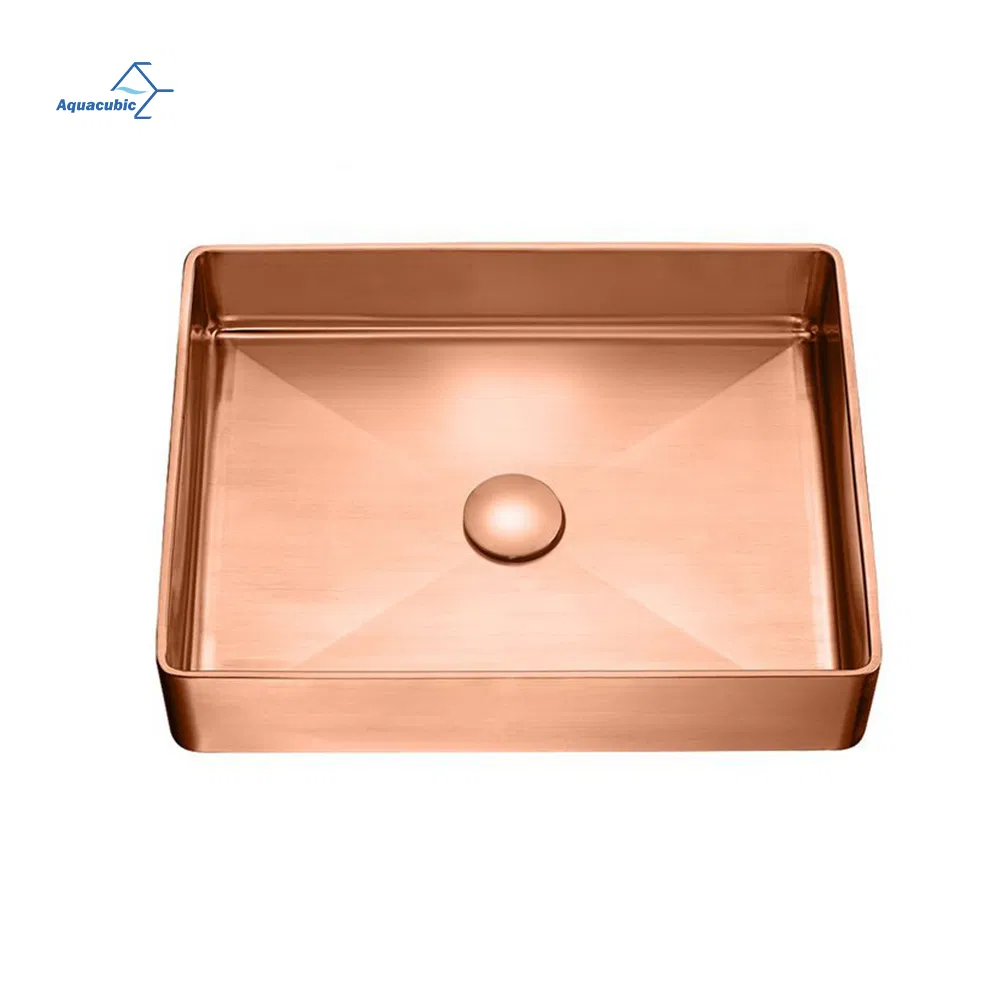 Раковина уличная античная золотая из нержавеющей стали