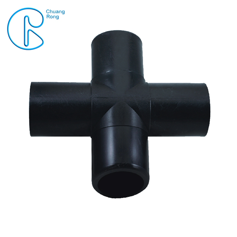 Butt Fusion Equal Cross Four Way Tee Pipe Fittings