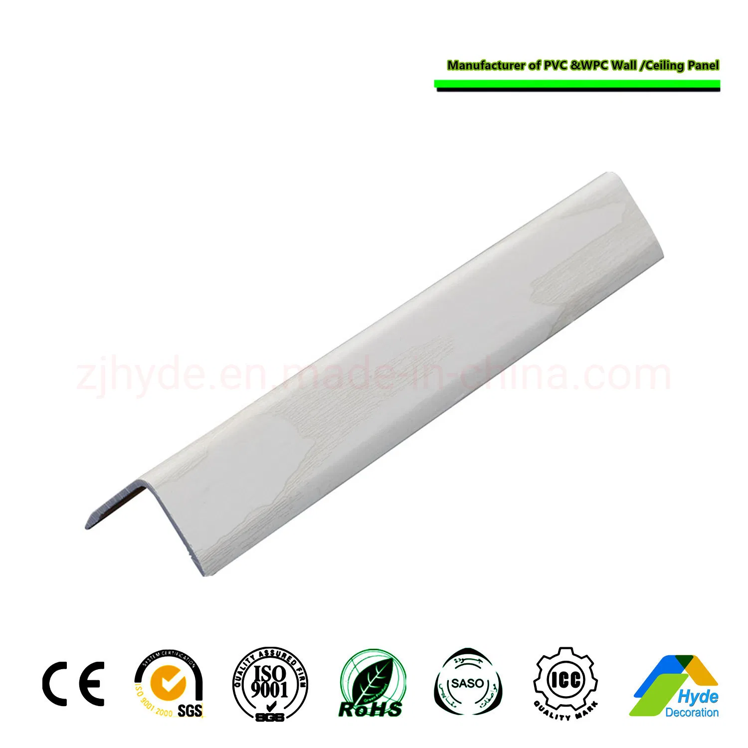 Customization Color Waterproof PVC Corner Clip Wall Corner Covering PVC Extrusion Profiles