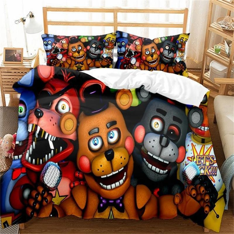 Duvet Cover Sets 3D Bedding Set Pillow Cases Fitted Sheet Single Double & King