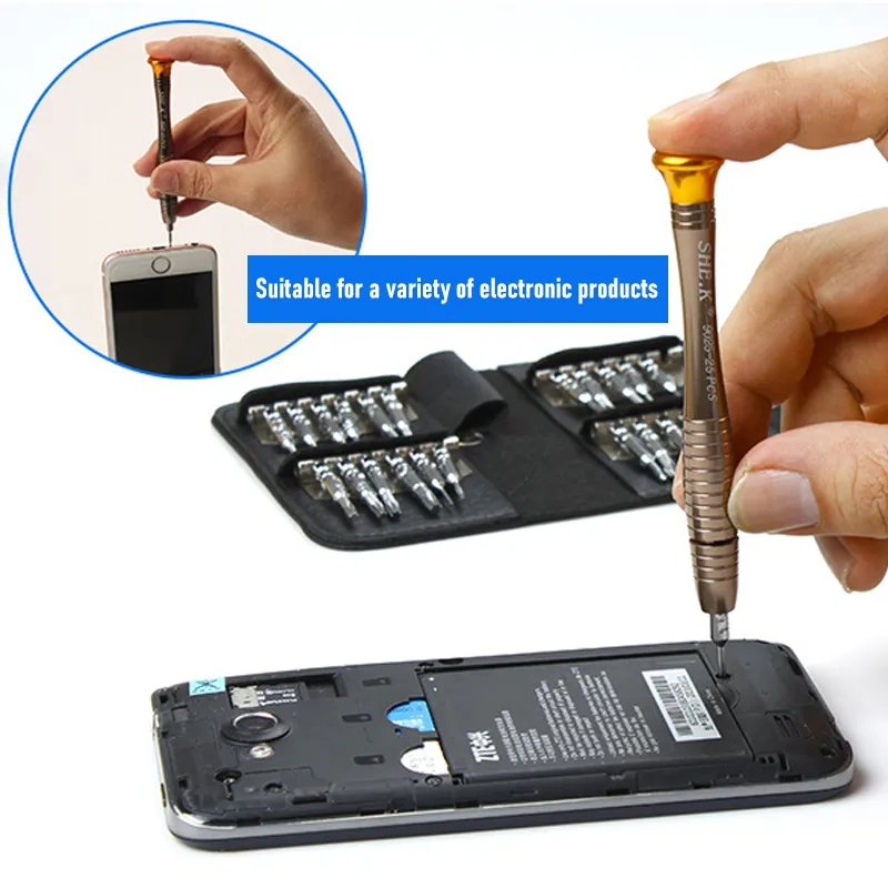 25 in 1 Torx Screwdriver Set Mobile Phone Repair Tool Kit Multitool Hand Tools for Phone Watch Tablet PC Herramientas De Mano