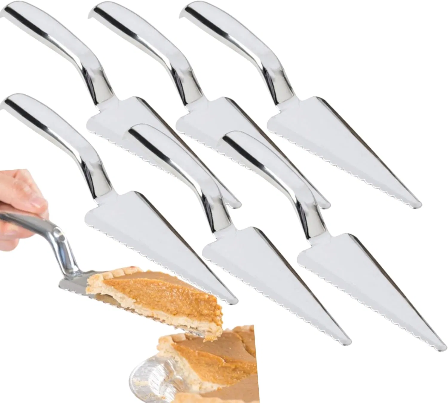 Heavy Weight Silver Plastic Pie Cake Server Shovel Slicers