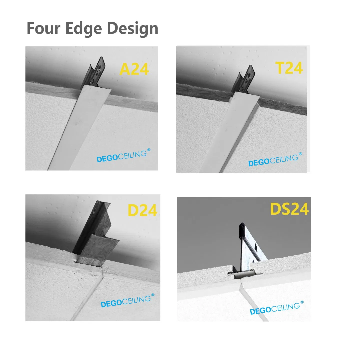Decorative Suspended Mineral Wool Acoustical Ceiling Grid Ceiling 1200X600X15mm