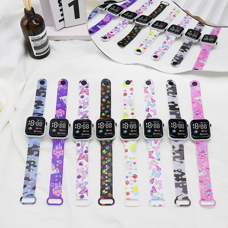 2025 Cute Animal Pattern Wristwatch Boys Girls Super Cartoon Children Student LED Digital Watch Kids Bracelet Watch