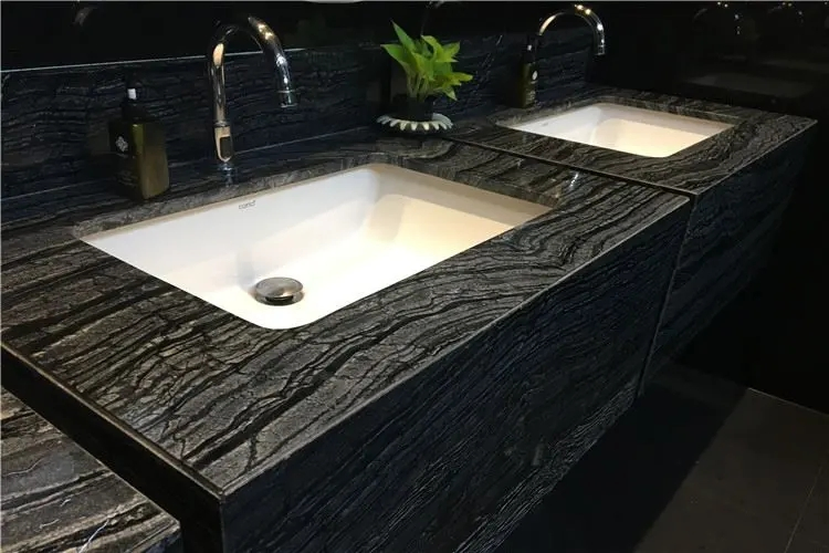Black Forest Natural Marble Stone Marble Countertops Background Wall Kitchens Countertops