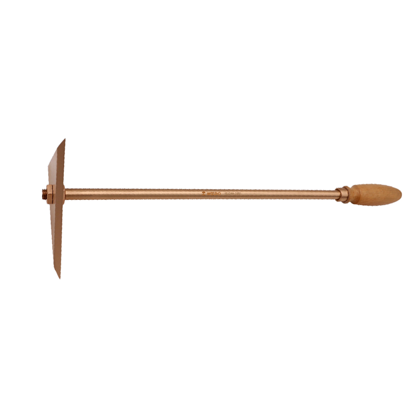 WEDO 18.5"Scraper Non-Sparking Beryllium Copper Triangular Scraper Wooden Handle