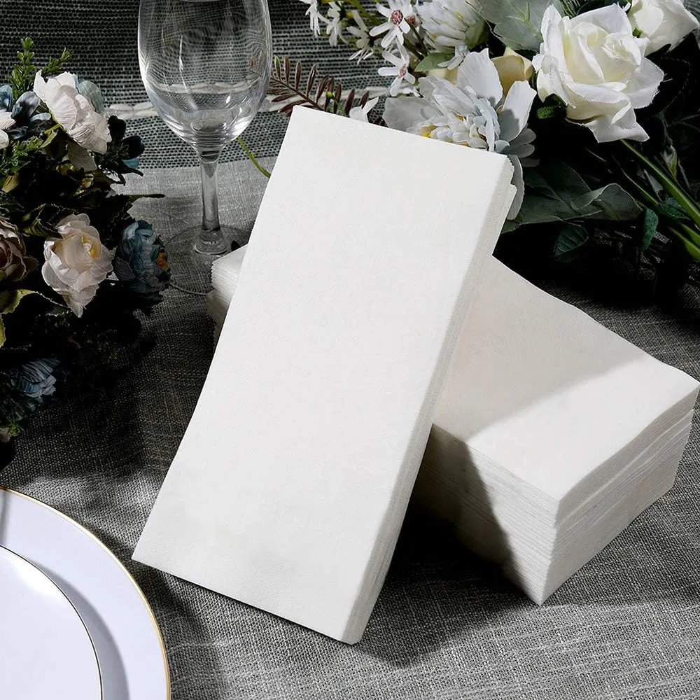 1/8 Fold 20 X 10cm Wood Pulp Dinner Napkin for Hotel