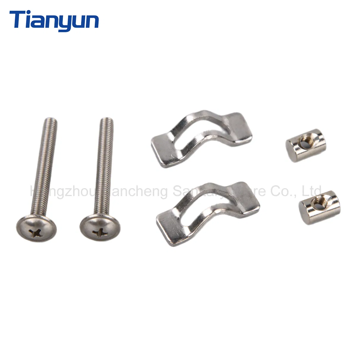 Toilet Seat Fittings Stainless Steel SUS304 S Arch Lock Metal Hinge with Rch Gasket