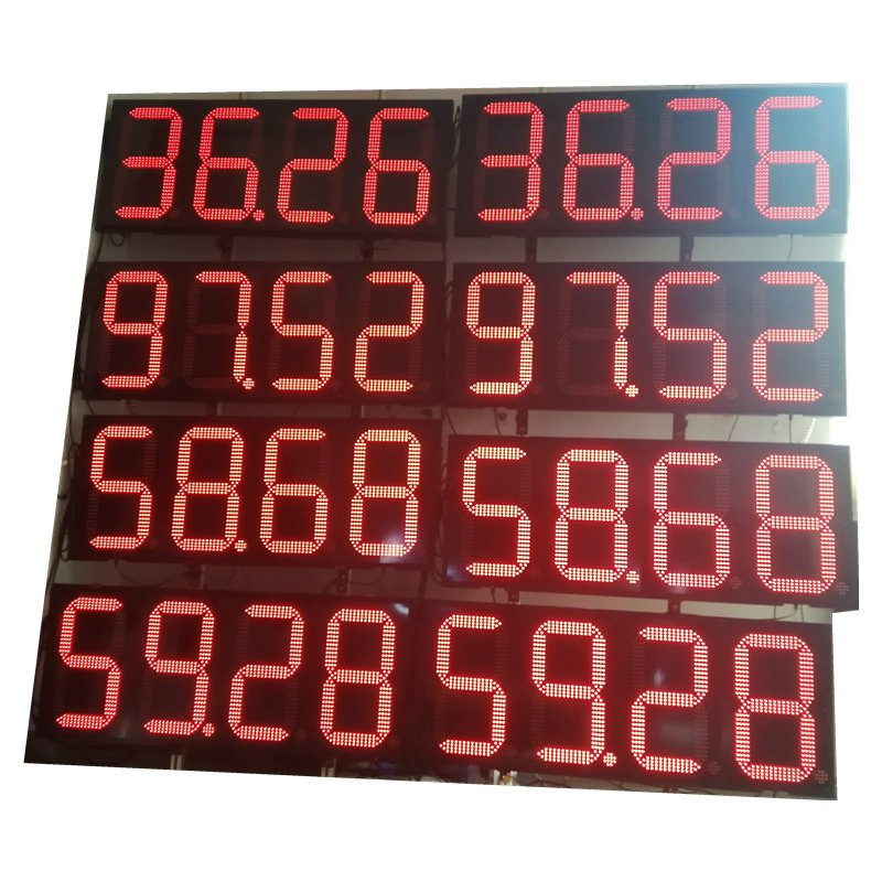 Large 7 Segment LED Display18 Inch 88.88 LED Disay Pemex Gasoline Station Price Board