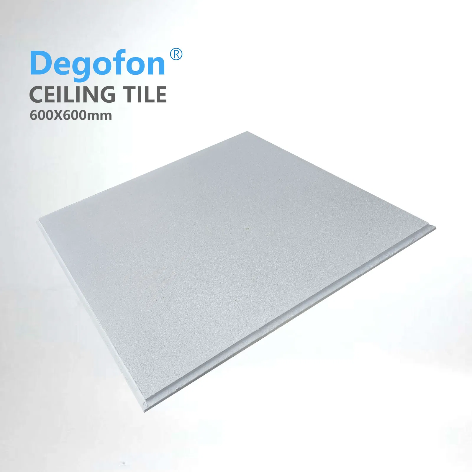 Sound-Absorbing Fiberglass Ceiling with Fireproof A2 Sag Resistance Rh99 Lr0.86