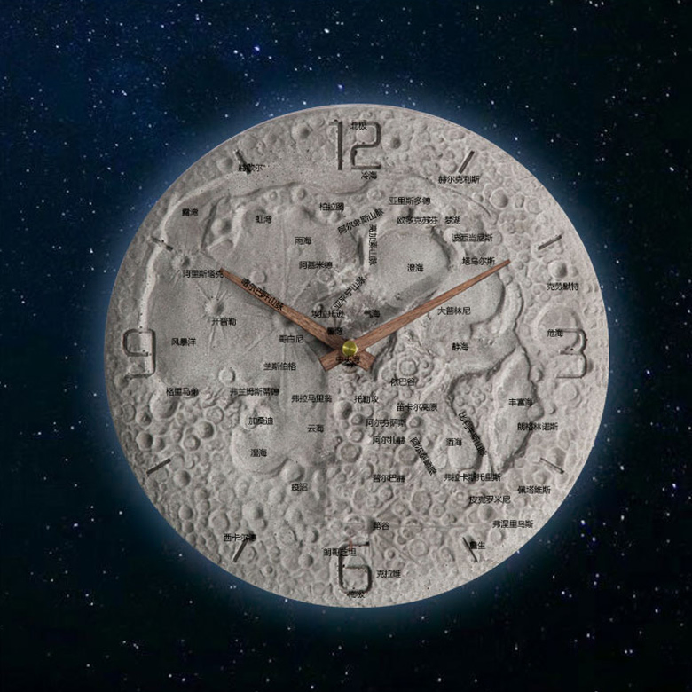 Home Decoration Crafts, Cement Wall Clock and Watch for Indoor&Home Decoration Craft