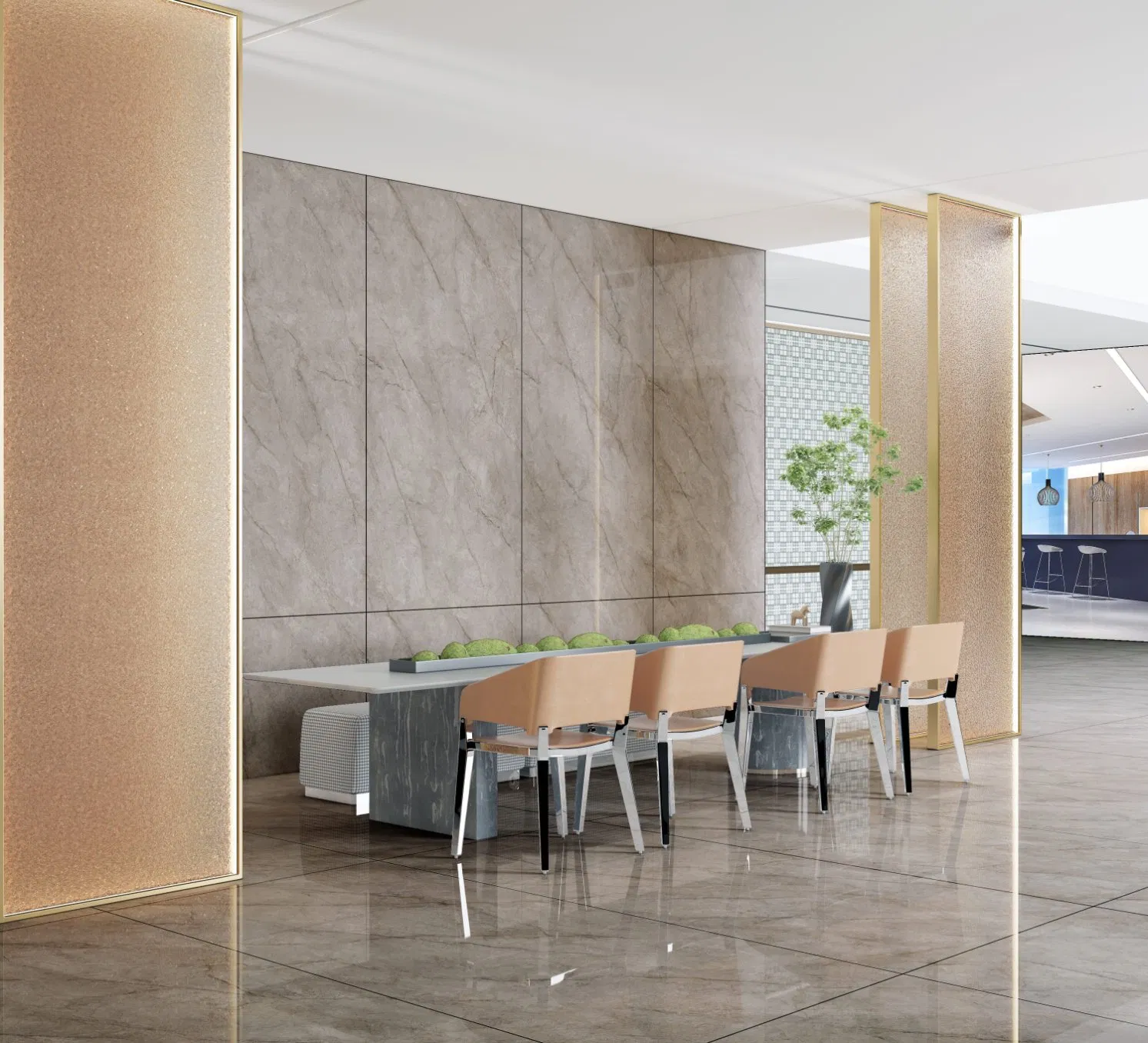 Indoor Villa Project Floor Decotation Shakespeare Grey Luxury Design