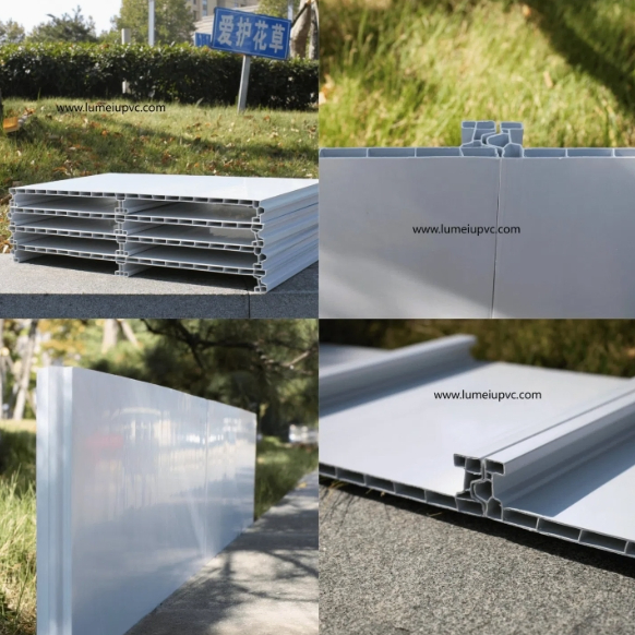 White PVC Hoarding Fence Panel for Advertisement