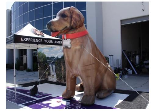 2023 New 14 FT. Giant Inflatable Platinum Dobermans